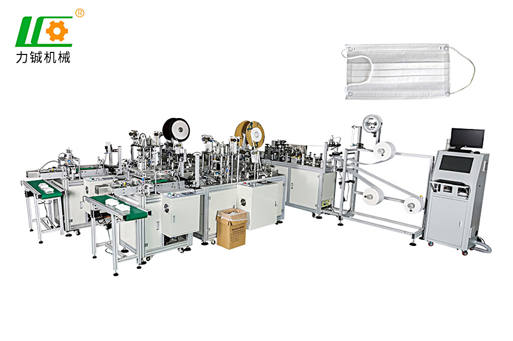平面口罩方型一拖二連線機（LC100-8B）-2